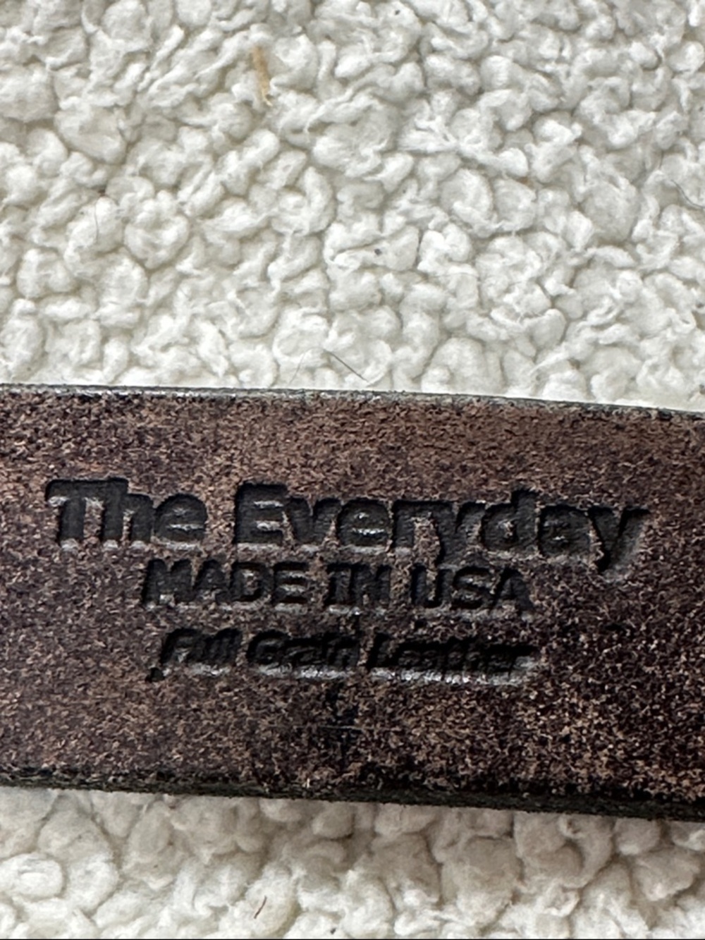 Hanks Belts The Everyday Men's Brown Thick Leather Belt. Made Is Usa. Size 50 — image 3 of 6
